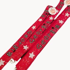 Bejeweled purse strap, perfect for Georgia Bulldog game days!